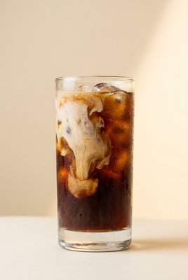Vanilla cream cold brew with a delicate cream swirl
